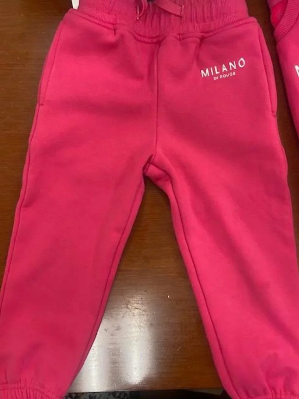 Milano Di Rouge Pink Toddler Sweatsuit Set 2T